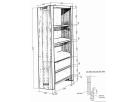 Bookcase with 2 drawer